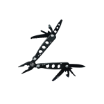 Smith & Wesson 15 Function Multi-Tool 6-1/2" Total, mangos de acero inoxidable negro - SWMT1CP